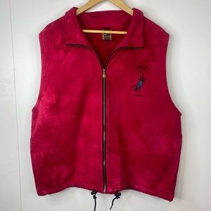 Vintage Dagoli Pink Large Cotton Vest Made In Canada 90's